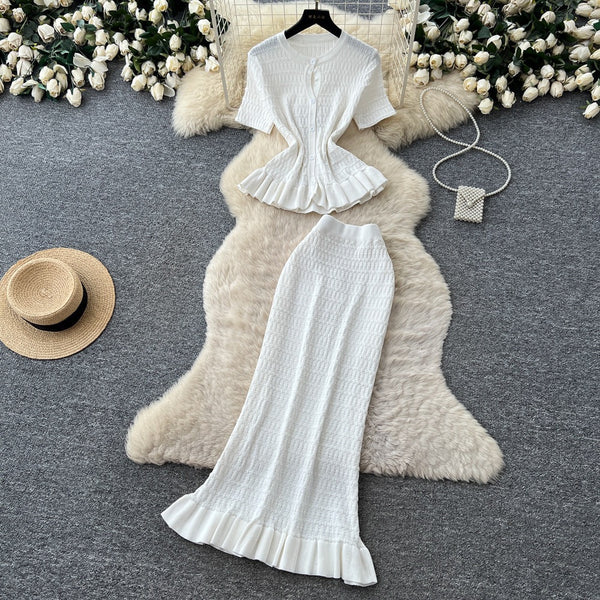 Shaylare summer knit set