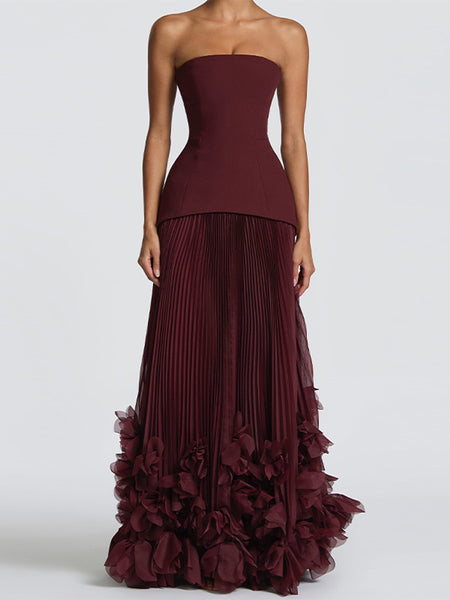 Chiasoka strapless skirt set