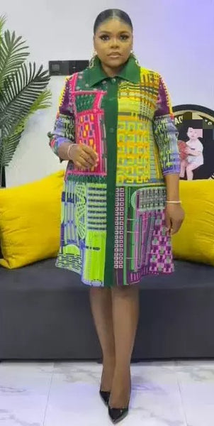 Kundayi bounce shirt dress