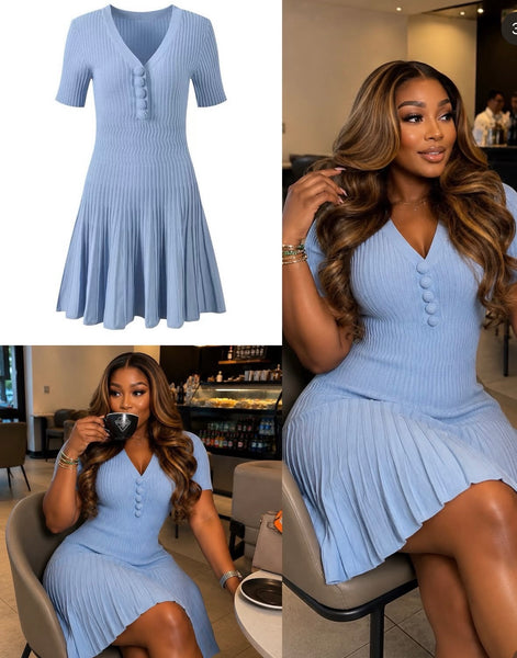 Makeena mini knit dress