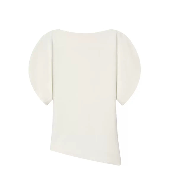 Ichelle puff sleeve asymmetry top