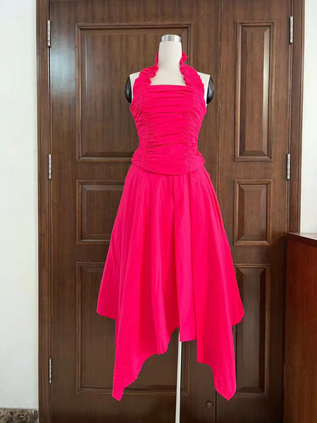Adrianne halter neck skirt set
