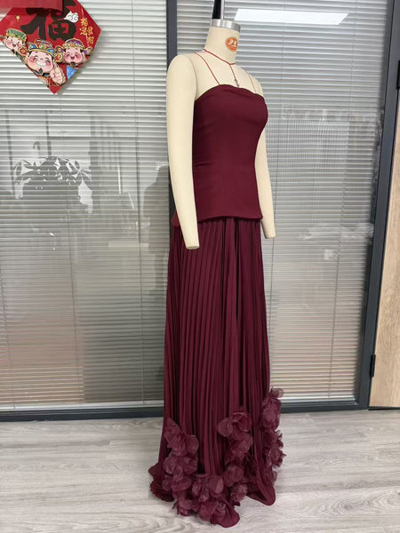 Chiasoka strapless skirt set