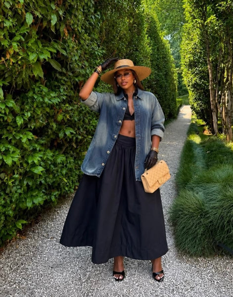 Shivonne oversized denim shirt