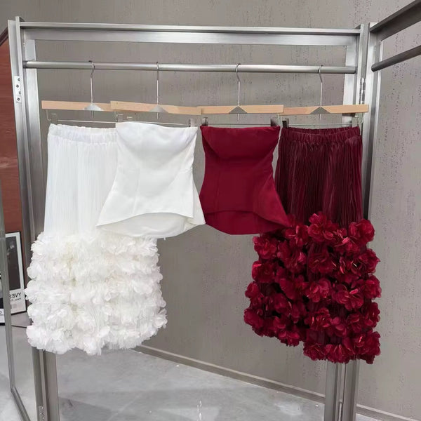 Chiasoka strapless skirt set