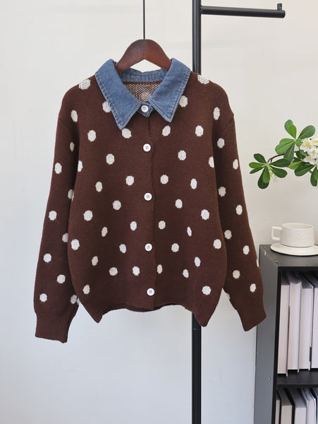 Bheki polka dot cardigan