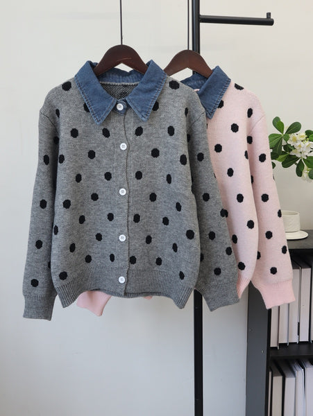 Bheki polka dot cardigan