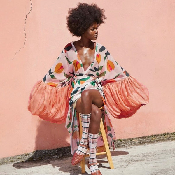 Kareemah wrap kimono