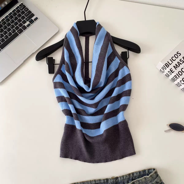 Rio knitted halter top