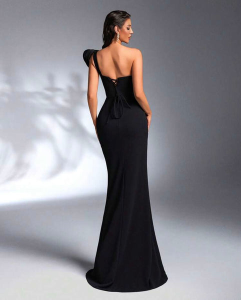 Sheana sequin slit dress