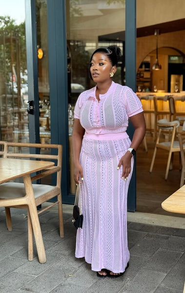 Obafemi knit skirt set