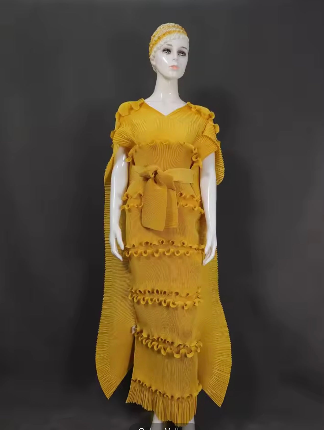 Niamah pleated dress