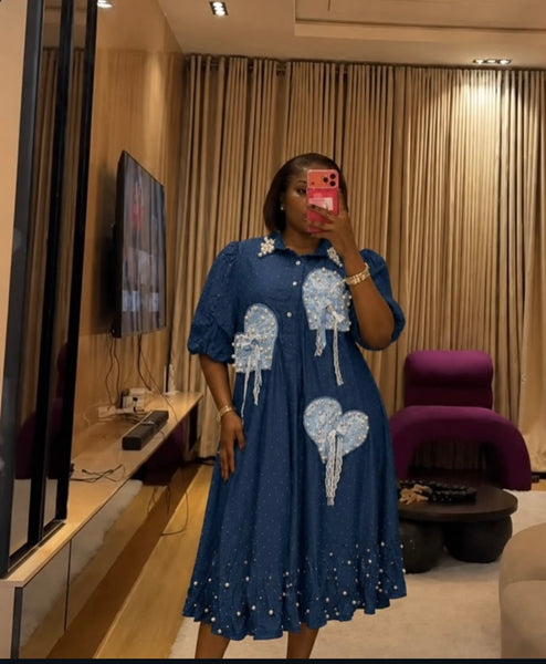 Temi soft denim dress