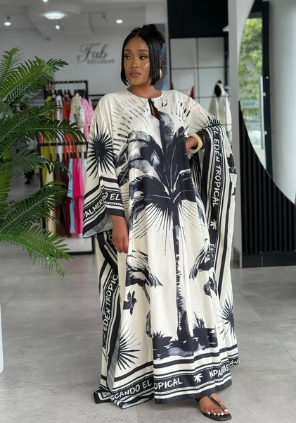 Leenora kaftan dress
