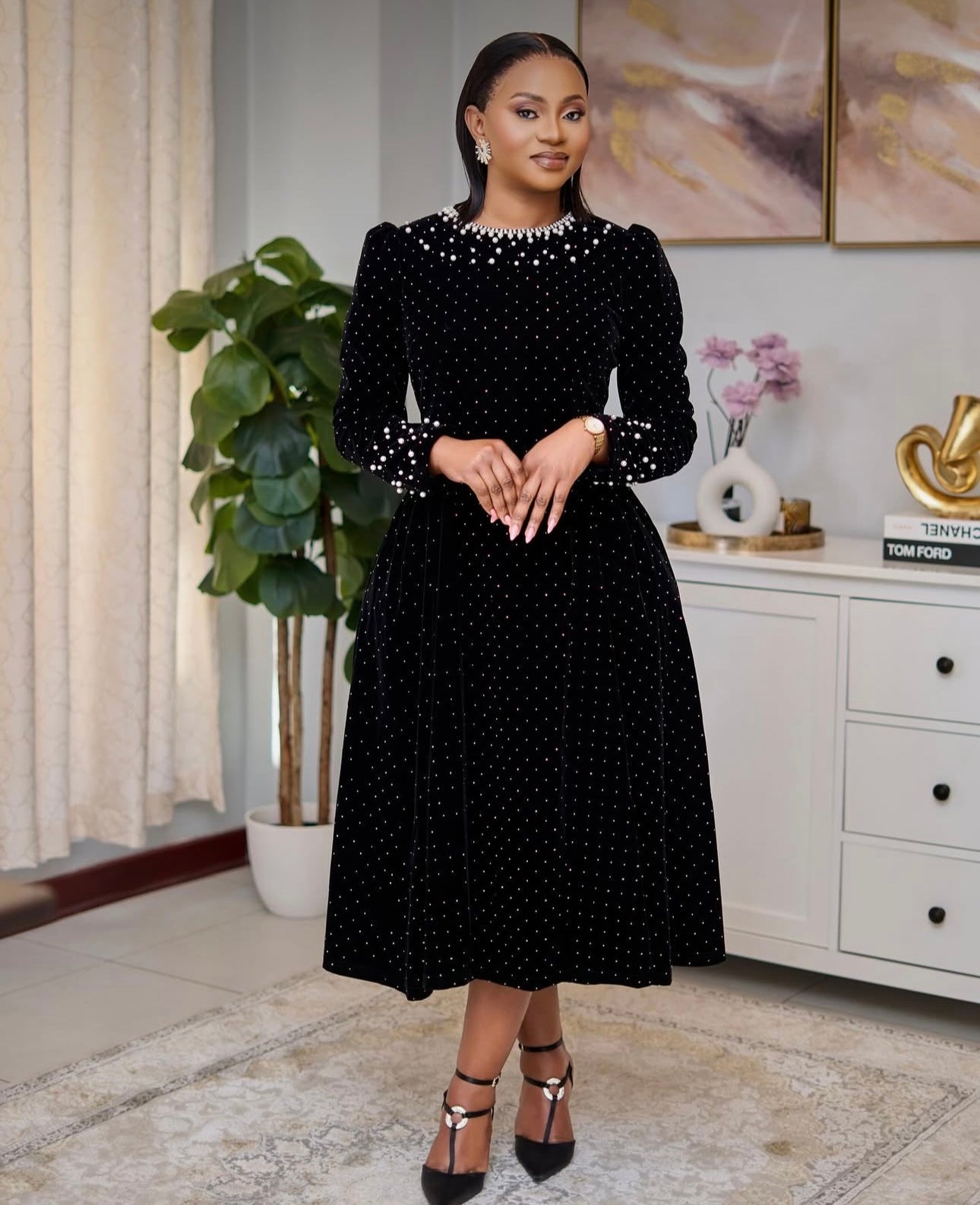 Mazviyita Velvet Dress