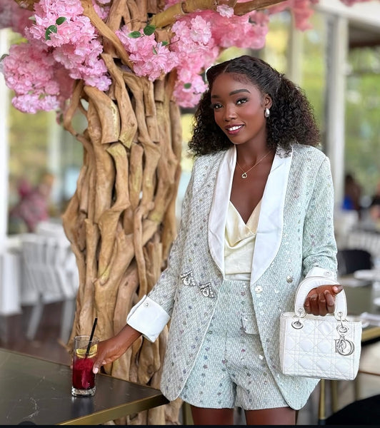 Aarike tweed short set