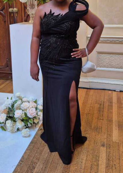 Sheana sequin slit dress