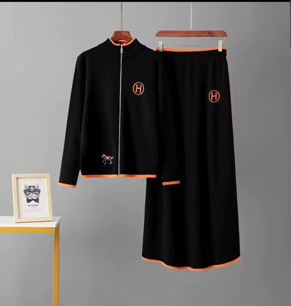 Loretha knit skirt set