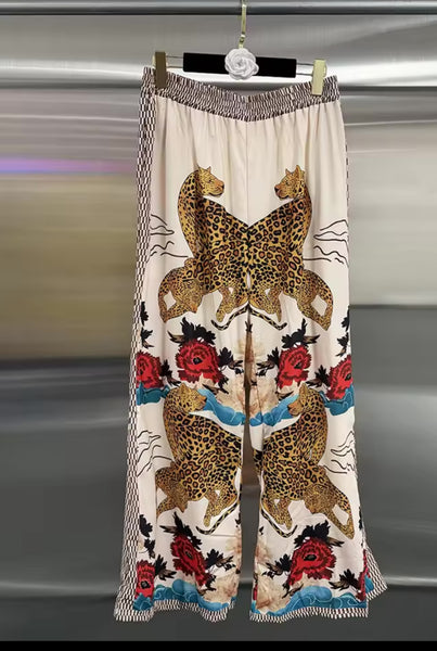 Joey animal print trouser set