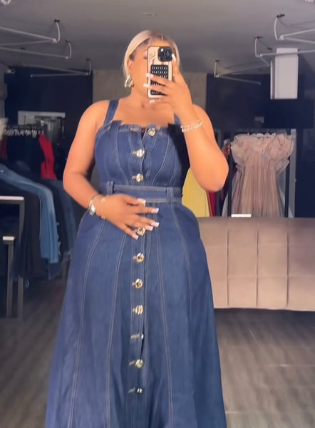 Ifetayo denim dress