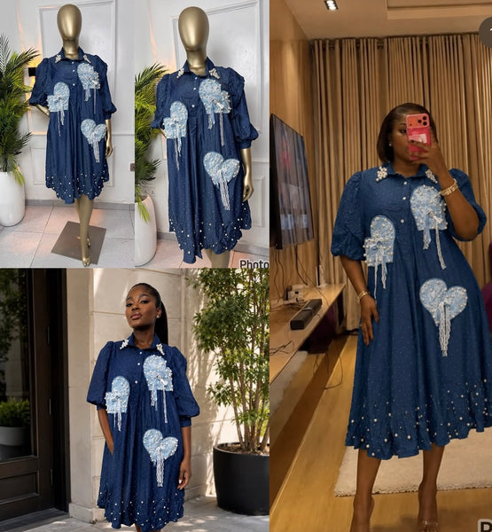 Temi soft denim dress