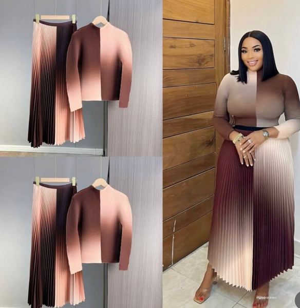 Kea pleated skirt set