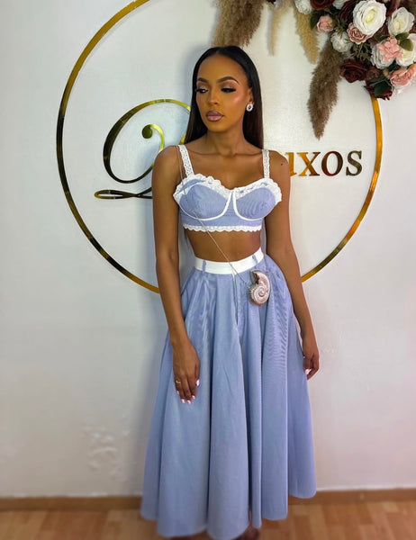 Mantha 2 piece skirt set