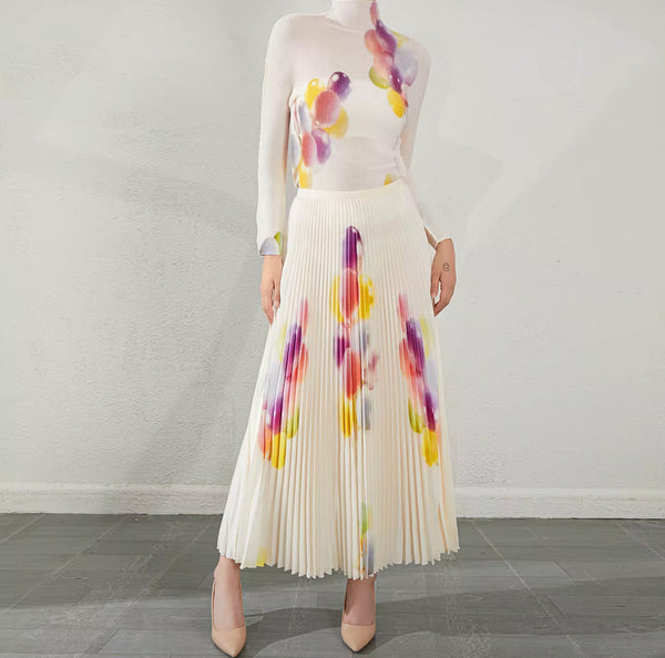 Zehra gradient rainbow shirt set