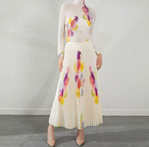 Zehra gradient rainbow shirt set