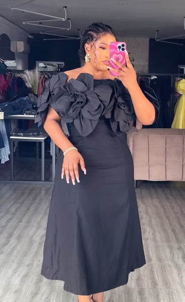 Tyla 3D floral dress