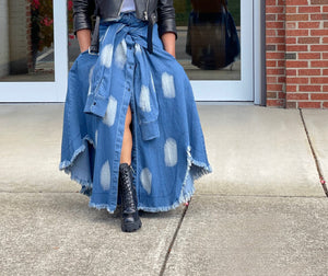 Petunia denim skirt