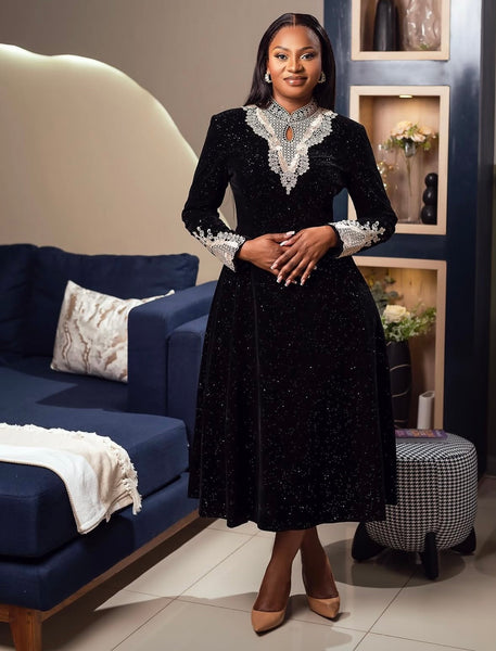Mariela velvet dress