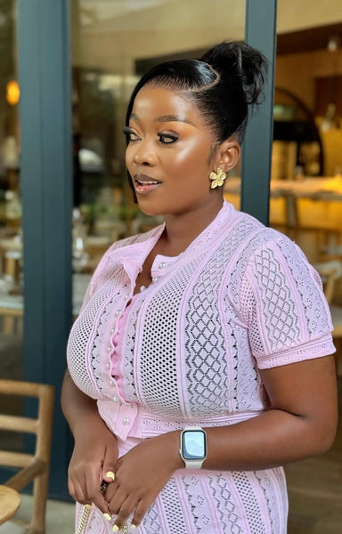 Obafemi knit skirt set