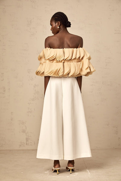 Kayo off shoulder crop top