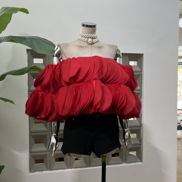 Kayo off shoulder crop top