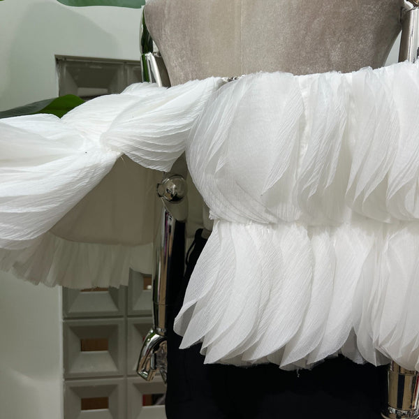 Kayo off shoulder crop top