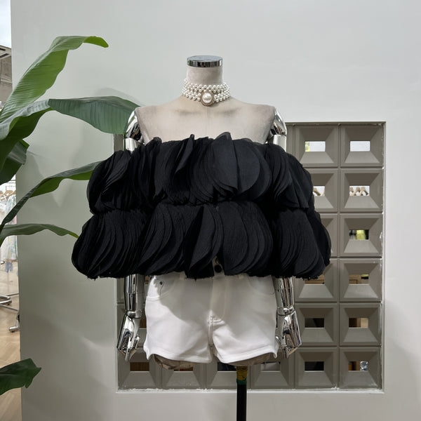 Kayo off shoulder crop top