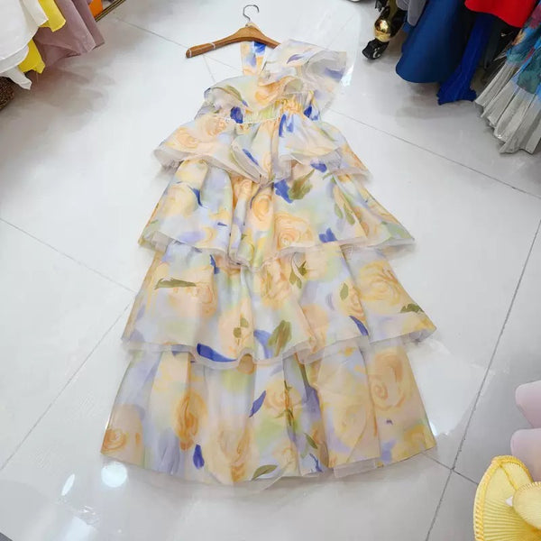 Deaon off shoulder Maxi dress