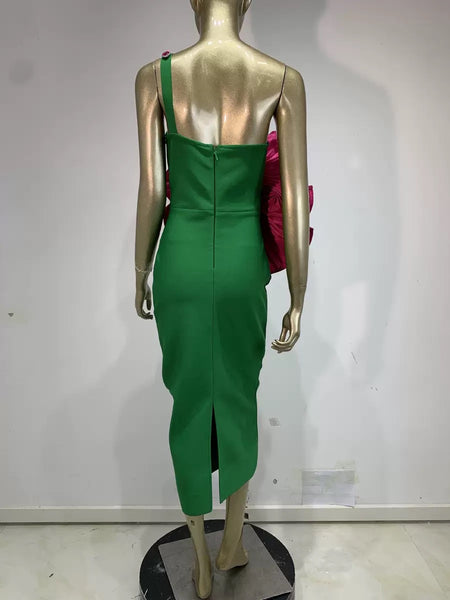 Nalaya one shoulder bandage dress