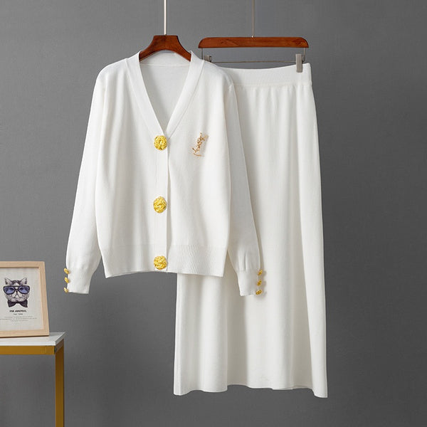 Joni knitted skirt set