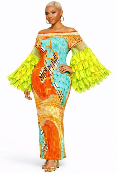 Nonita pleated dress