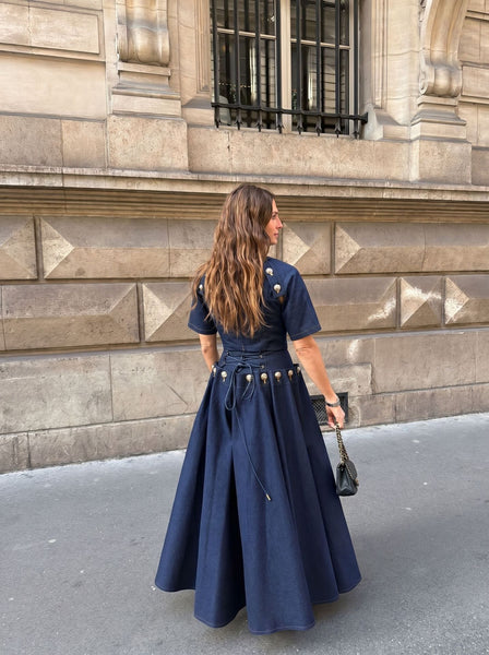 Tashina denim skirt set