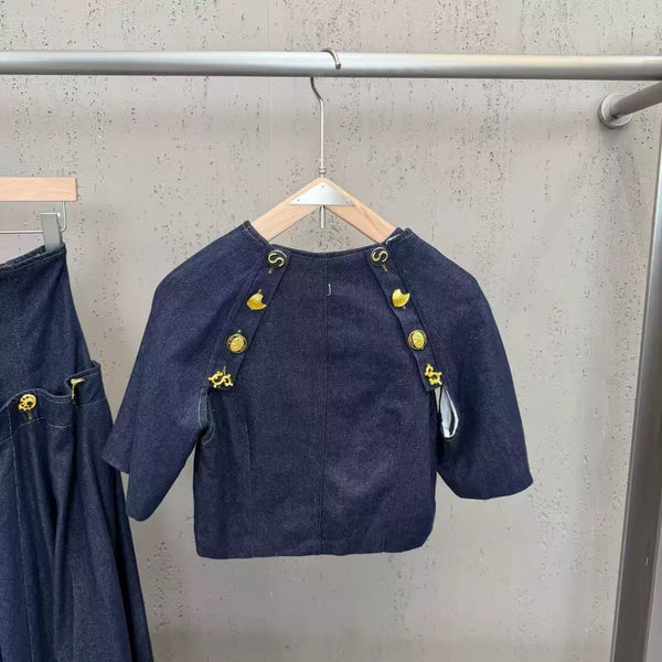 Tashina denim skirt set