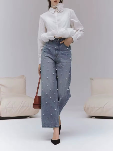Danika ruffle hem blouse