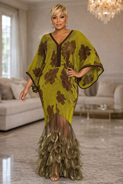 Gabrielle petal hem dress