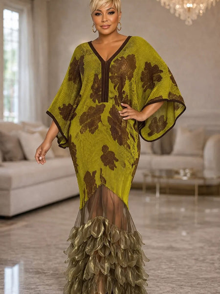 Gabrielle petal hem dress
