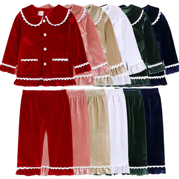 Christmas velvet Kids pyjamas
