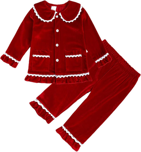 Christmas velvet Kids pyjamas