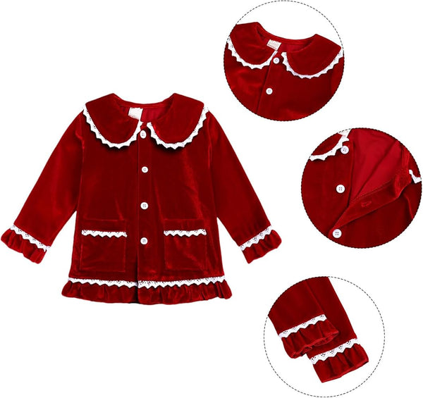 Christmas velvet Kids pyjamas