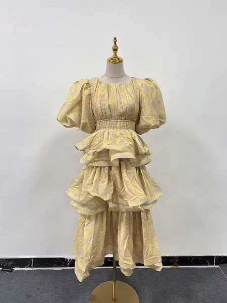 Shamara ruffle tier dress